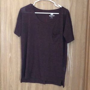 Burgundy Boyfriend Tee